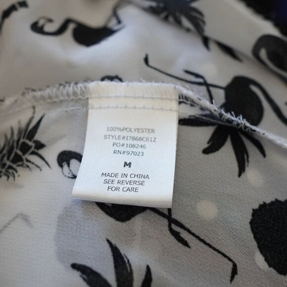 EUC Miken‎ Swim Womens Cold Shoulder Swim Dress Cover Up With Tassel Trim Size M - Picture 8 of 8